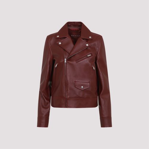 Gucci Leather Jacket - Gucci - Modalova