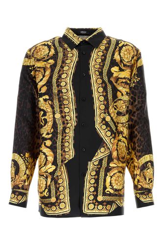 Versace Printed Silk Shirt - Versace - Modalova