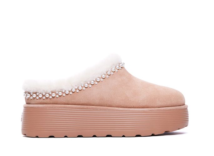 Nellie Pearl Flatform Mules - Stuart Weitzman - Modalova