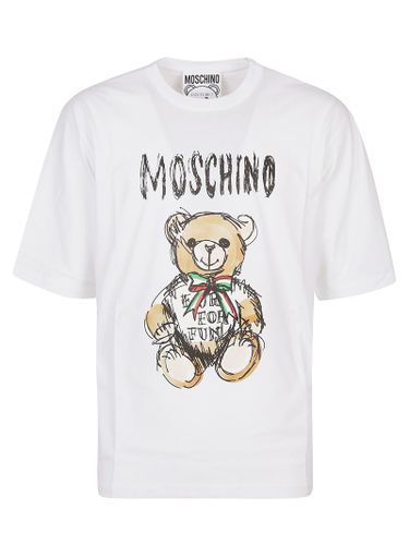 Couture Teddy Bear Cotton T-shirt - Moschino - Modalova