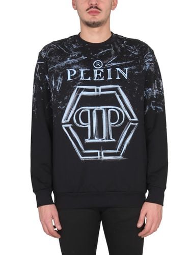 Sweatshirt With Logo Print - Philipp Plein - Modalova