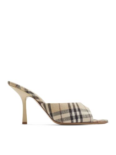 Burberry Check Print Mule - Burberry - Modalova