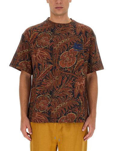 Etro Floral Print T-shirt - Etro - Modalova