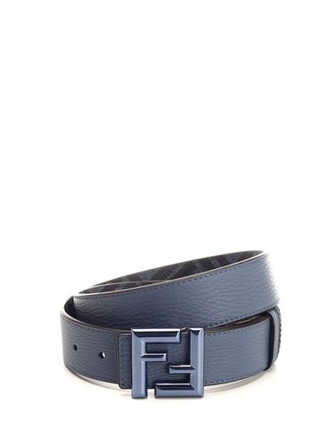 Fendi Reversible Denim Blue Belt - Fendi - Modalova