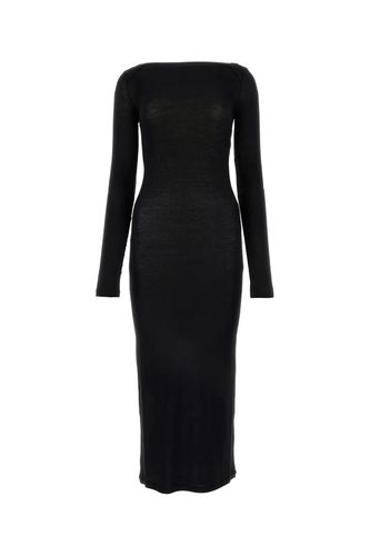 Black Viscose Blend Dress - Saint Laurent - Modalova