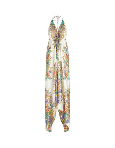 Asymmetrical Dress With Bouquet Print - Etro - Modalova
