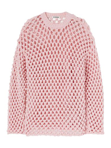 Crew Neck Crochet Sweater - Jil Sander - Modalova