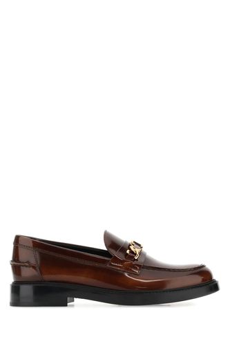 Tod's Brown Leather Loafers - Tod's - Modalova