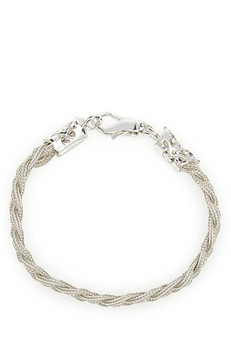 Silver Ice Flat Braided Bracelet - Emanuele Bicocchi - Modalova