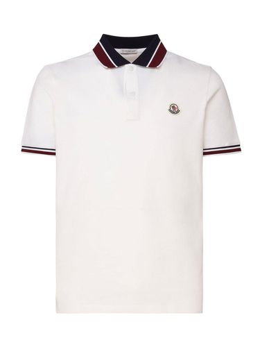 Moncler Logo Patch Polo Shirt - Moncler - Modalova