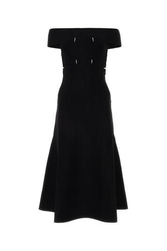 Off-shoulder A-line Midi Dress - Alexander McQueen - Modalova