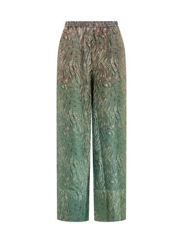Silk Pants With Floral Print - Pierre-Louis Mascia - Modalova