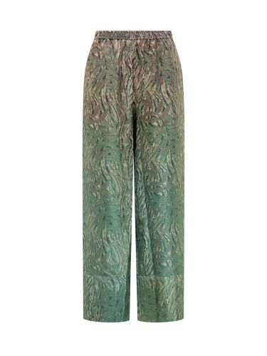 Silk Pants With Floral Print - Pierre-Louis Mascia - Modalova