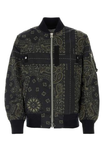 Sacai Printed Nylon Bomber Jacket - Sacai - Modalova