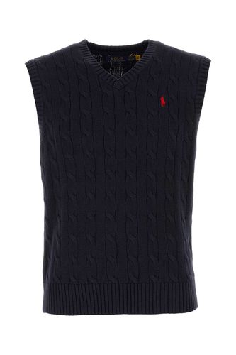 Navy Blue Cotton Vest - Polo Ralph Lauren - Modalova