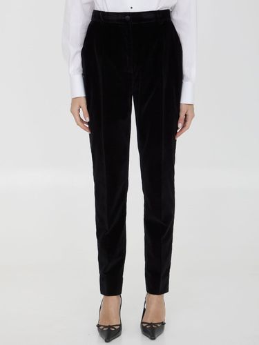 Tailored Velvet Tuxedo Pants - Dolce & Gabbana - Modalova