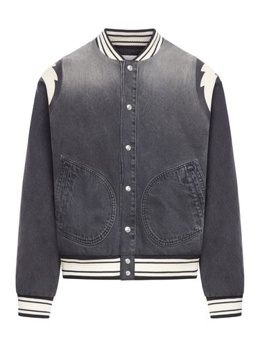 Rhude Denim Lighting Bomber - Rhude - Modalova