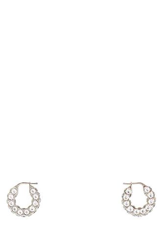 Embellished Metal Small Jaheel Earrings - Amina Muaddi - Modalova