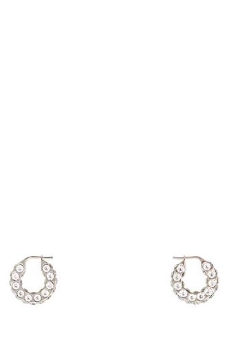 Embellished Metal Small Jaheel Earrings - Amina Muaddi - Modalova