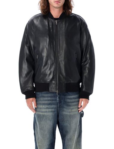 Diesel L-khan Leather Bomber - Diesel - Modalova