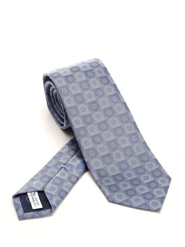 Ferragamo Gancini Jacquard Silk Tie - Ferragamo - Modalova