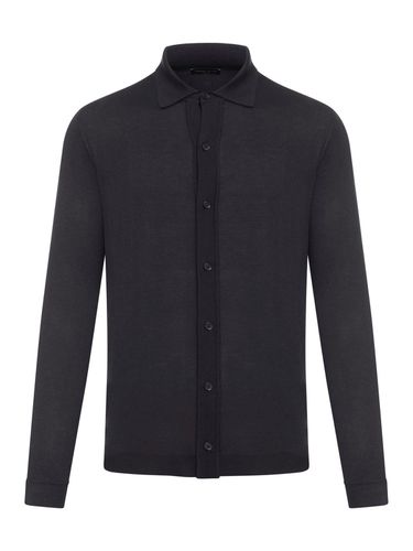 Collared Button-up Knit Shirt - Roberto Collina - Modalova