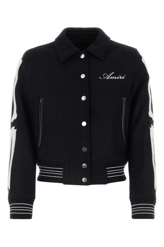 Wool Blend Bomber Jacket - AMIRI - Modalova