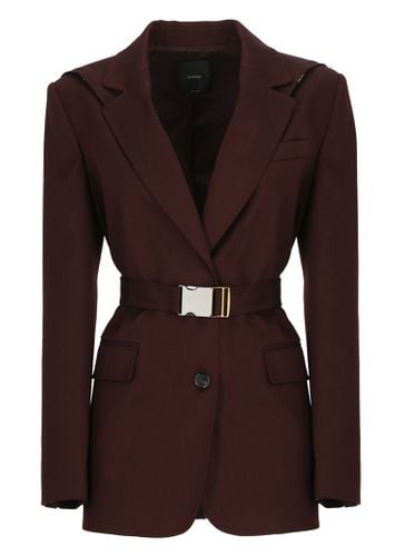 Pinko Single-breasted Belted Blazer - Pinko - Modalova