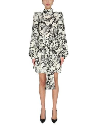 Floral Printed Mini Dress - Saint Laurent - Modalova