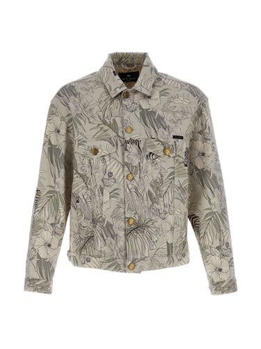 Etro Floral Print Denim Jacket - Etro - Modalova