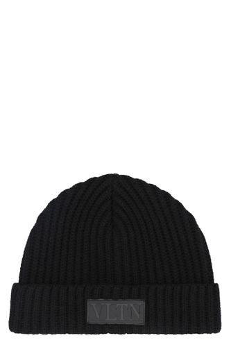 Knitted Virgin Wool Hat - Valentino Garavani - Modalova