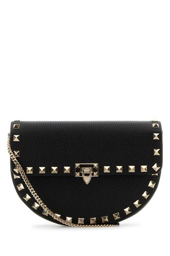 Black Leather Rockstud Crossbody Bag - Valentino Garavani - Modalova