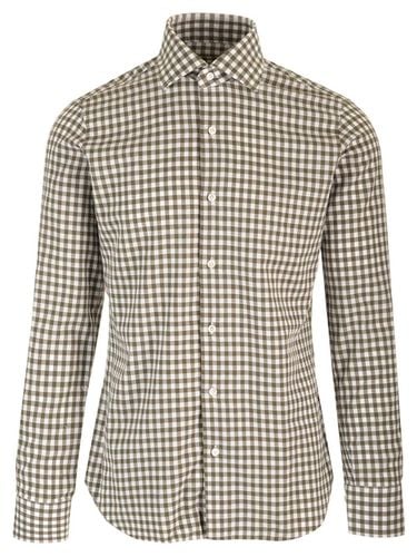 Barba Napoli Slim Fit Checked Shirt - Barba Napoli - Modalova