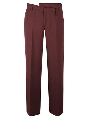 Asymmetric Straight Leg Trousers - Federica Tosi - Modalova