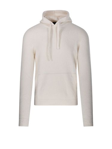 Drawstring Knit Hoodie - Roberto Collina - Modalova