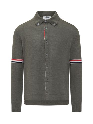 Virgin Wool Striped Polo - Thom Browne - Modalova