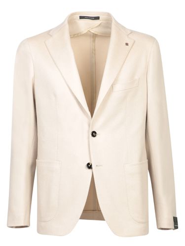 Tagliatore Ivory Cashmere Jacket - Tagliatore - Modalova