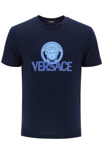 Versace Printed Cotton T-shirt - Versace - Modalova