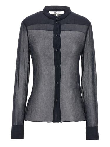 Chloé Pleated Silk Shirt - Chloé - Modalova