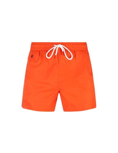 Kiton Orange Swim Shorts - Kiton - Modalova