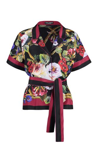 Dolce & Gabbana Printed Silk Shirt - Dolce & Gabbana - Modalova