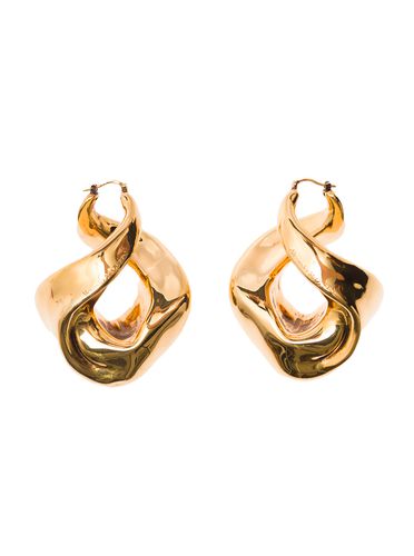 Gold-colored Twisted Earrings In Brass Woman - Alexander McQueen - Modalova
