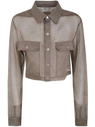 Long-sleeved Cropped Outershirt - Rick Owens - Modalova