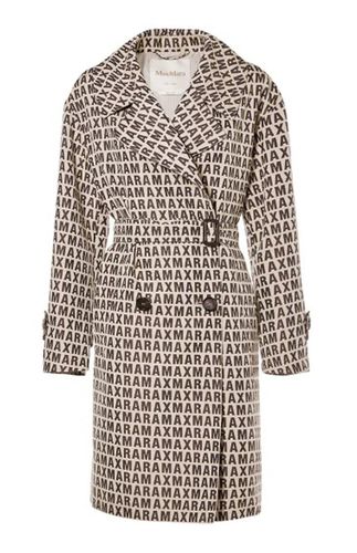 All-over Patterned Belted Coat - Max Mara The Cube - Modalova