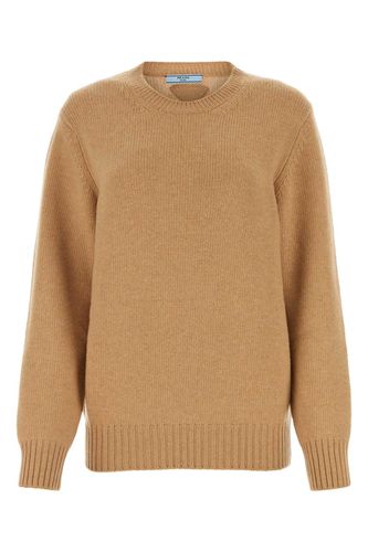 Prada Camel Wool Blend Sweater - Prada - Modalova
