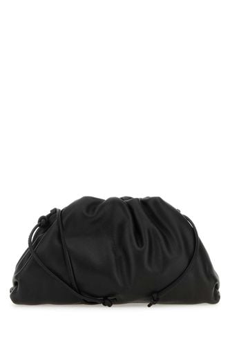 Black Nappa Leather Mini Pouch Clutch - Bottega Veneta - Modalova