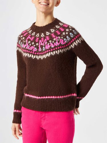 Woman Crewneck Nordic Jacquard Sweater - MC2 Saint Barth - Modalova