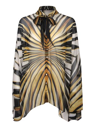 Pattern Print Asymmetric Shirt - Roberto Cavalli - Modalova