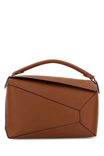 Brown Leather Large Puzzle Edge Handbag - Loewe - Modalova