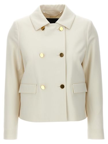 Cropped Double-breasted Jacket - Kiton - Modalova